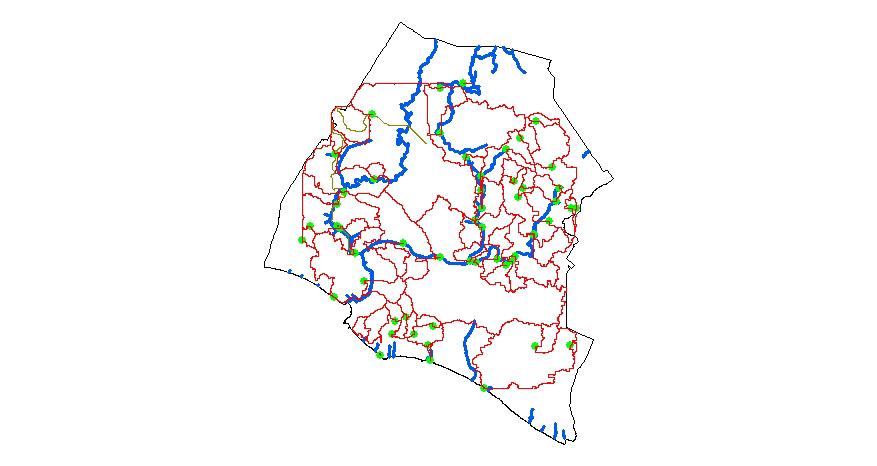 Figure 9: Main river and minor river subcatchments 4. Results and Discussion After the batch subcatchment delineation succesfull generated, the total number is 50 subcatchments.