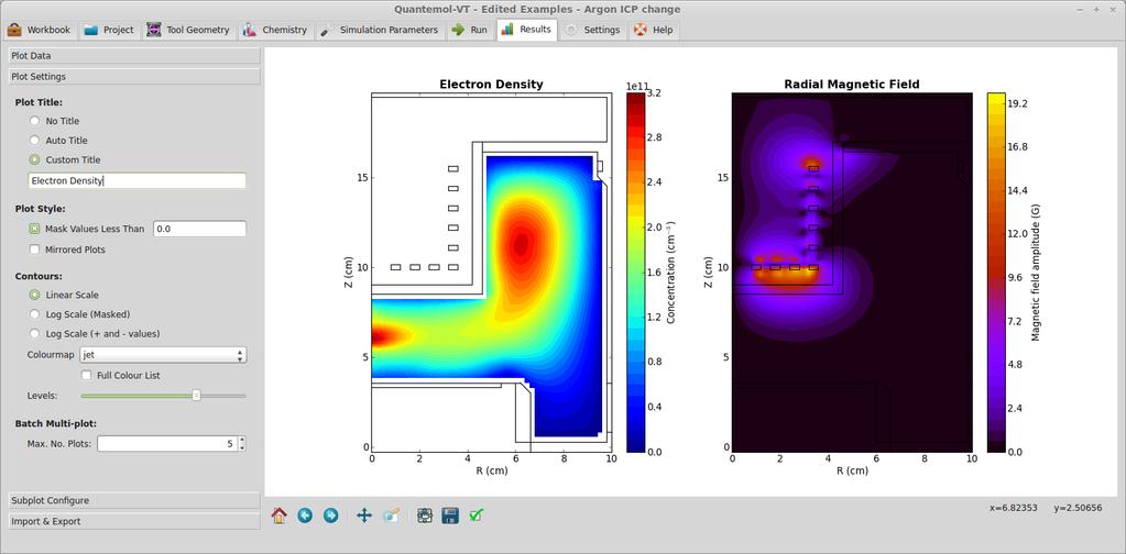 Results can be plotted and analysed within Q-VT or exported as data files Outputs from Q-VT include: 2D distributions of species densities, temperatures, fluxes, fields and power depositions, surface