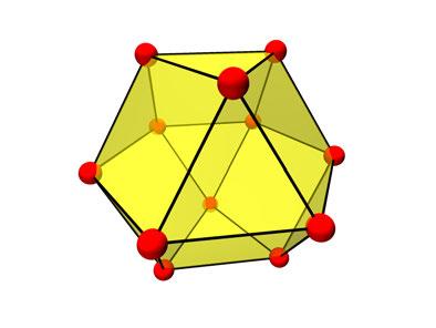 8.26 Jürgen Schnack Fig. 17: Structure of the icosidodecahedron (left) and the cuboctahedron (right).