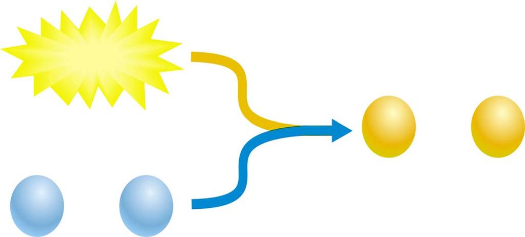 Endergonic Reactions Endergonic reactions require an input of energy to begin and more energy to continue Products