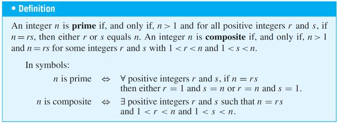 Example 2 Prime and Composite Numbers a. Is 1 prime? b.