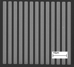 Stripes: width=2μm
