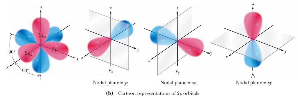 Shapes of Atomic s and p Orbitals Figure 1.