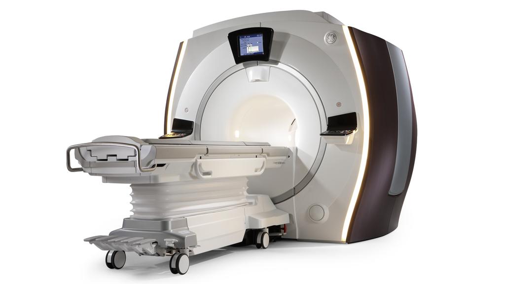 MRI scanner It is composed of: a magnet which produces a very powerful uniform magnetic field B 0 (1.