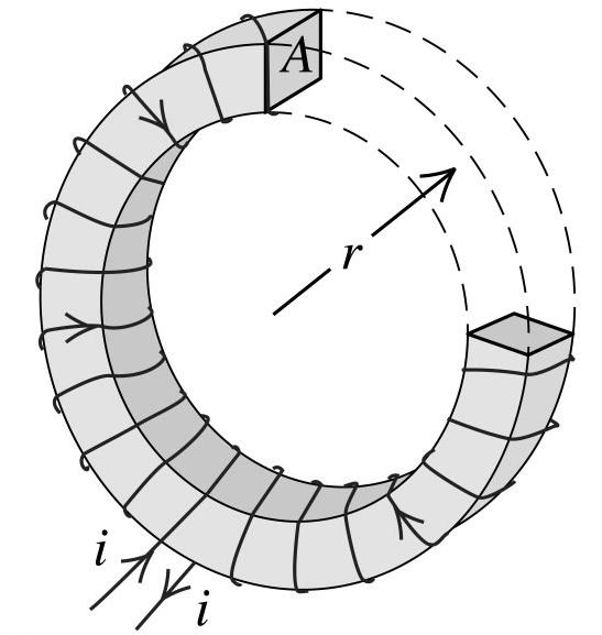 Magnetic field Enegy in a tooid Conside a tooid magnet, the B field is, B µ /π (ex.8.).