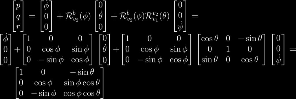 CST: Body Rates Euler Rates Let [p,q,r] denote