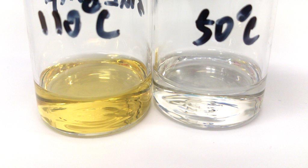 Chapter 5 Ligand Exchange of PbS QDs low solubility in ODE even at elevated temperature (heated to 65ºC). DMF and DMSO were both tested as ligand exchange solvent.