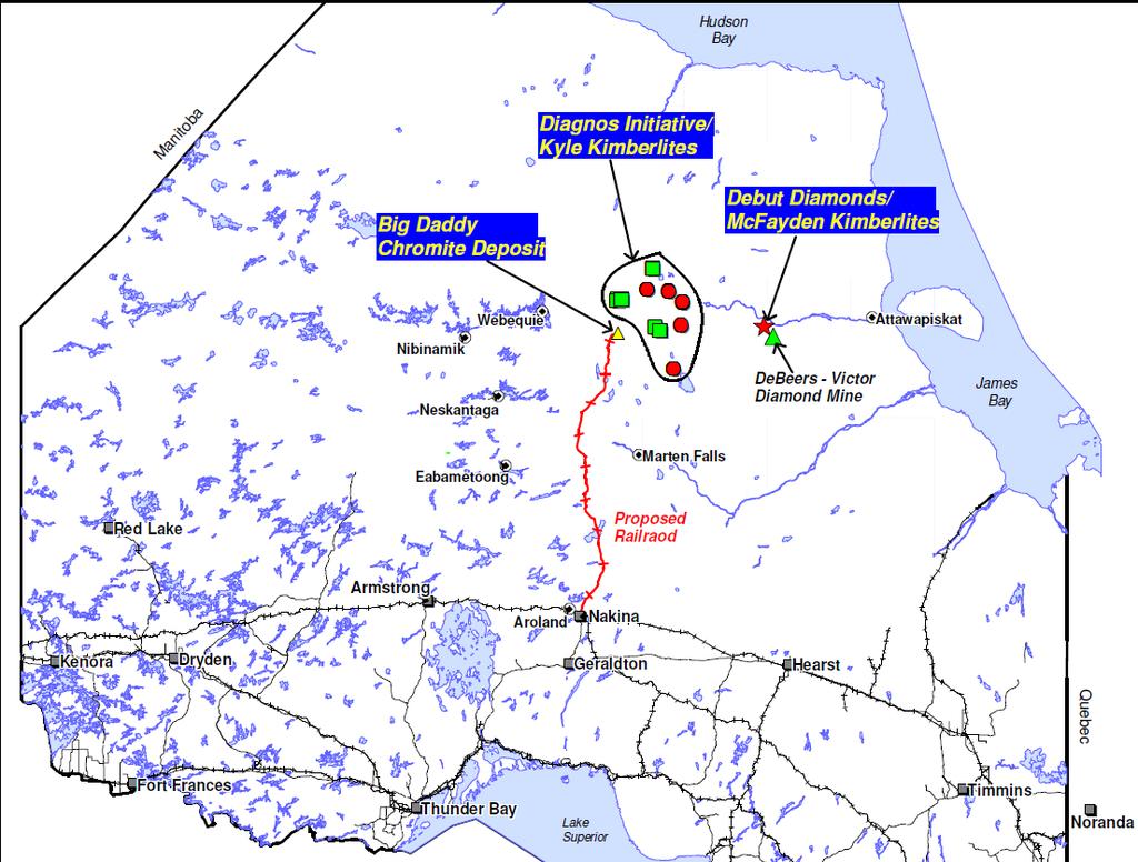 The Company's principle business activity is the acquisition, exploration and development of mineral properties, with a focus on exploration for Diamonds and Gold in northern Ontario.