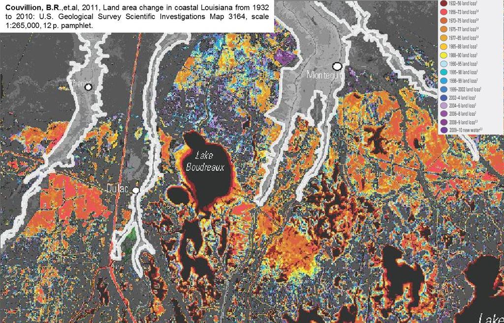 Patterns of land loss as