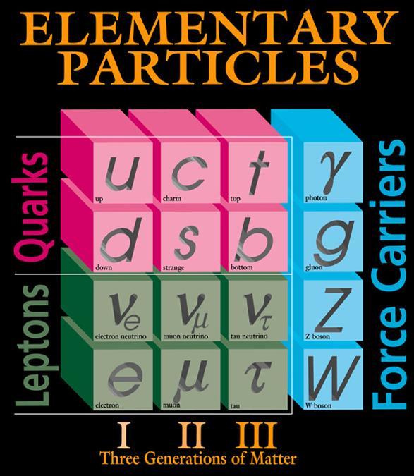 Summary of matter and force particles The force fields are quantized and with the quanta carrying (mediating) the force. The quanta are gauge bosons.