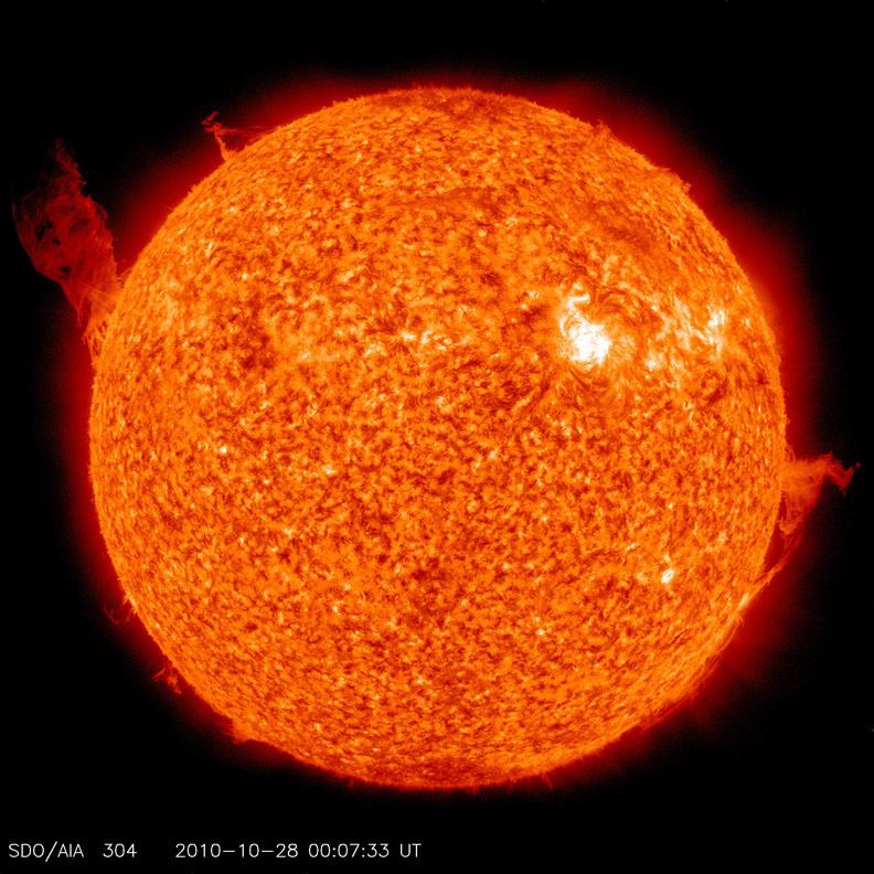 Instead of being on fire, you can think of the Sun as being at such a high temperature that it glows. The surface of the Sun is always convecting it boils and roils like a pot full of soup.