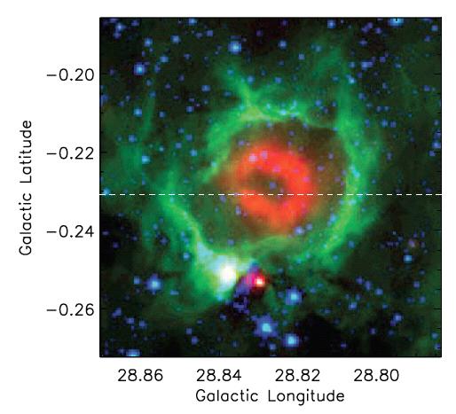 Indirect Evidence Of Wind Bubbles? N49 observed with Spitzer. Everett & Churchwell (2010) interpreted the emission as mixed wind and ISM gas, but this does not explain the central cavity.