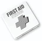 SECTION 5 Safety in Science continued Emergency Equipment A first-aid kit contains many things for treating injury, including things to clean and cover wounds.