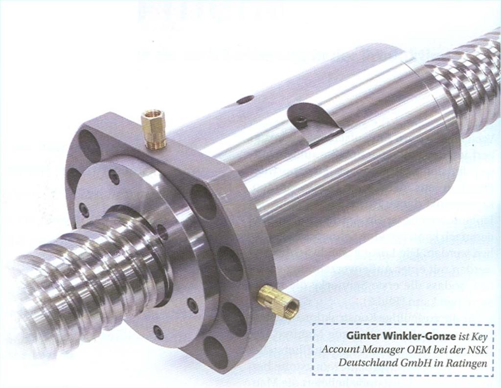 Ball-and-screw spindle drive Cut view Screwed spindle Screwed