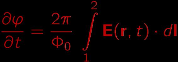1.3.1 Josephson Equations Second Josephson equation: