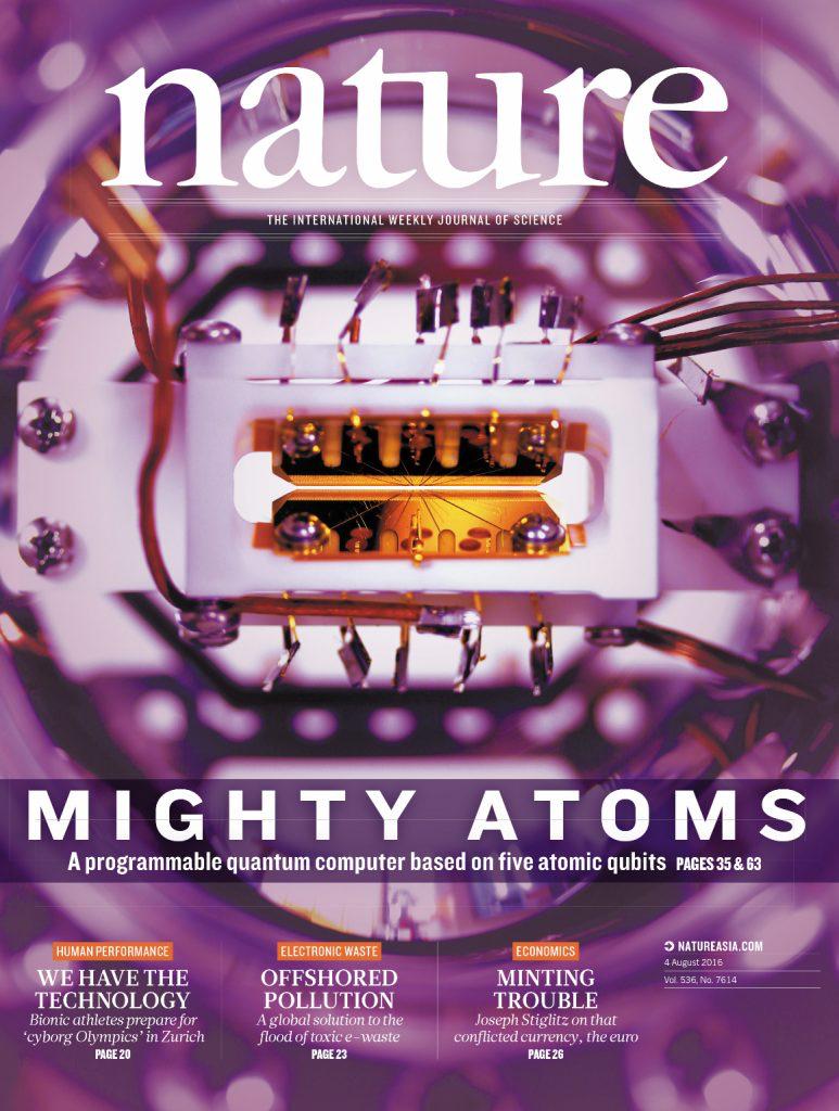 Monroe Group (UMD): Five qubit trapped-ion quantum computer.
