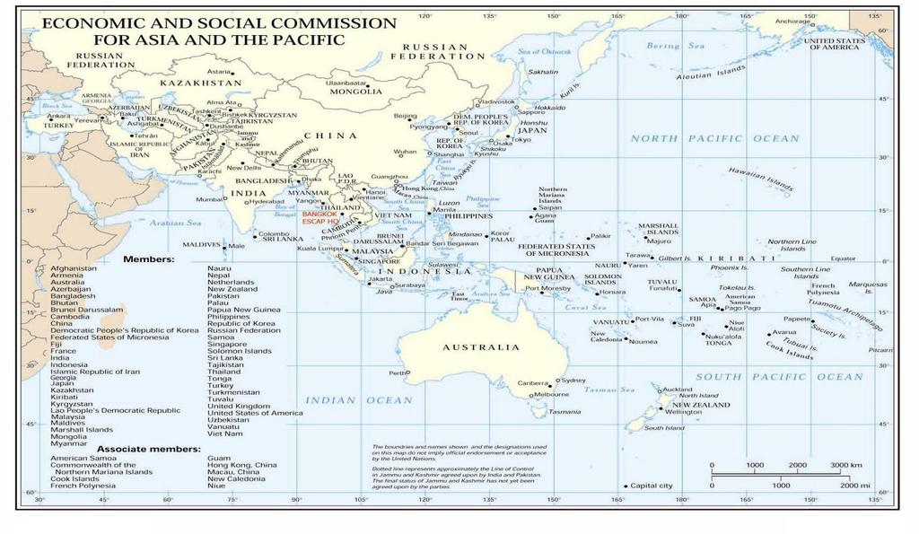 Asia-Pacific/ESCAP Region (58 States) GEO-REF