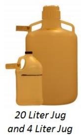 SUPPLY DESCRIPTION 20 liter plastic jugs 4 liter plastic jugs NOTE: Obtain approval from HMM before using glass or other containers for waste.