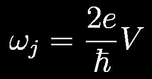 Thus, is the voltage V is kept constant, then where is the Josephson frequency This equation allows