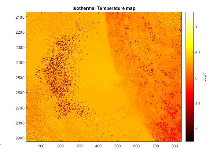 isothermal map, for