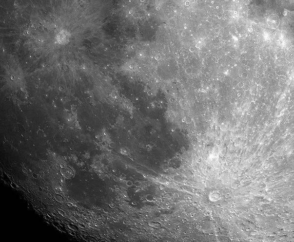 Copernicus 93 km wide Tycho 85 km wide
