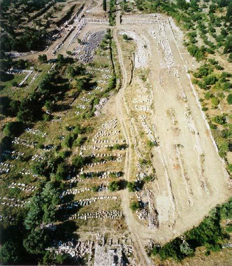 late Roman Stoa 8) Artemision Fig. 4: Isometric view of the Asklepieion from SW 4.4 Theater It lies in the North-West side of Asklepieion. Its larger part is distracted 4.