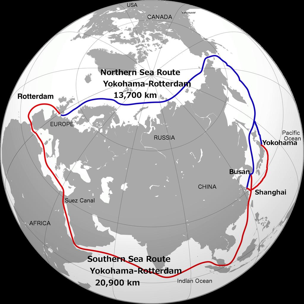Northern Sea Route (NSR) Francois, Leister & Rojas-Romagosa (2015) Melting Ice Caps: