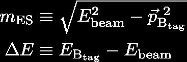 Energy-substituted B-meson mass 5.