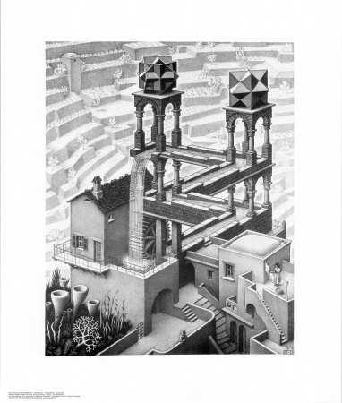 M. C. Escher: Waterfall