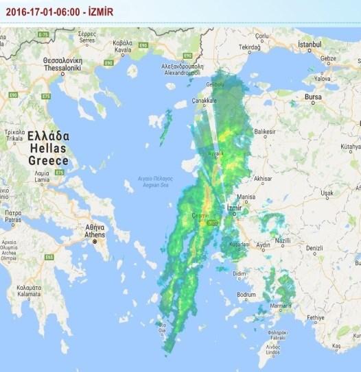 precipitation along a cold front first