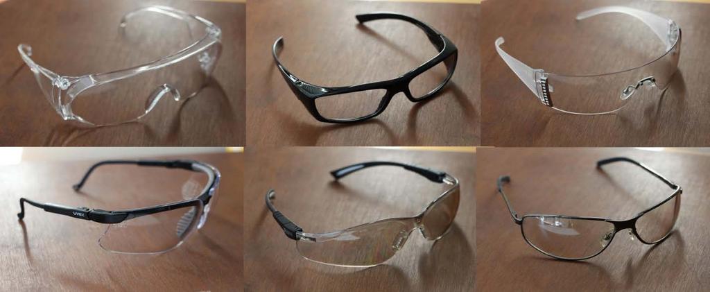 #1 #2 #3 #4 #5 #6 Figure 1. Photographs of the six types of eyewear investigated in this project.