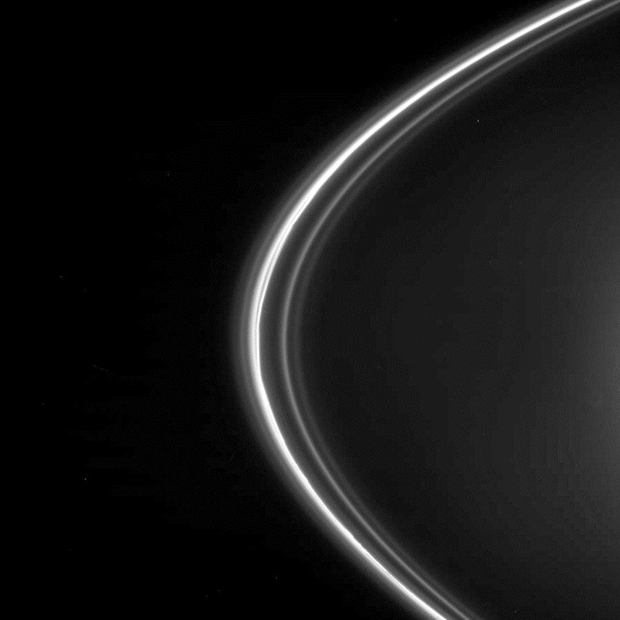 Structure of the Rings Wavemaker Prometheus & Pandora What is going on with the thousands of individual rings? Big gaps are often caused by moons.