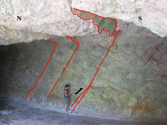 9.1: E of Venzone Coordinates: N: 46 33566 E: 13 18156 Rock description: Depositional environment: Formation according to map: Measurements: Planar structures: Faults: Thick limestones/dolomites,