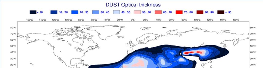 Climatology of Dust optical