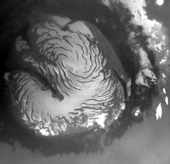 A C B 200 m Figure 1. The north polar cap of Mars.