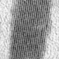 Study of mesogenic nanorods Transmission electronic microscopy High resolution 20 30 40 50 60 70