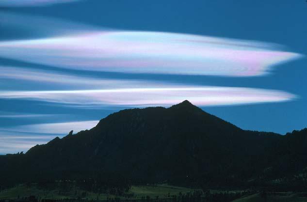 53 Iridescence in lenticular wave clouds over the Colorado Front Range (tiny ice particles)