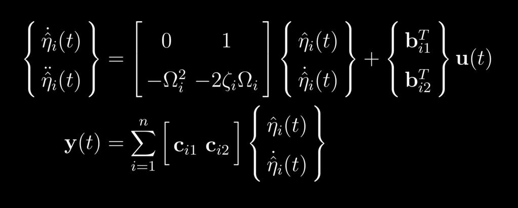 The resulting equations are,