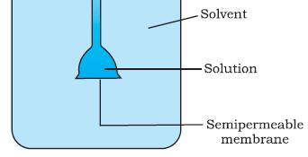 42 OSMOTIC PRESSURE The flow of solvent molecules through SPM from pure solvent to the solution is called osmosis.
