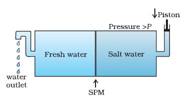 Reverse Osmosis and Water Purification 46 Application of pressure higher than osmotic pressure results into flow