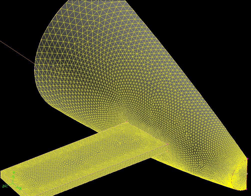 The FLUENT CFD was done with Reynolds Averaging of Navier-Stokes (RANS) equations type of realizable k- (2 equations) turbulent model. It was done with double precision in 3D.