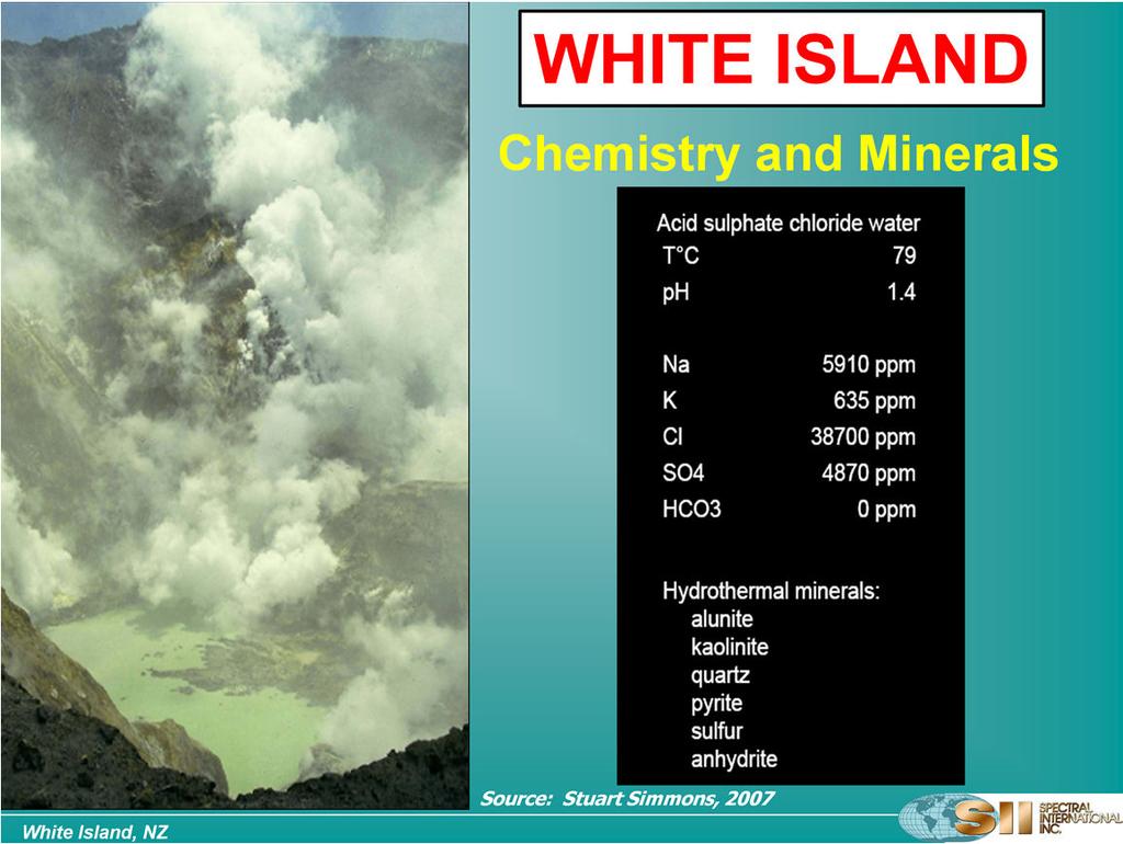 This chart shows the dominant water chemistry and mineralogy present. Note: we would also expect jarosite if there is pyrite.