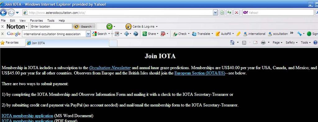 IOTA s public access website This is where prospective new members
