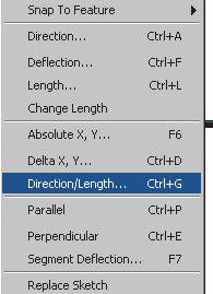 Move the editing pointer near the midpoint of the north boundary of the parcel. Right-click and click Parallel.