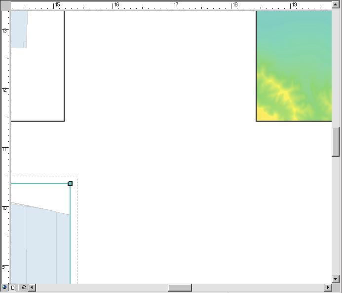 The map is now displayed in the ArcMap window at the printed size, but you re looking at the center of the map. 7.