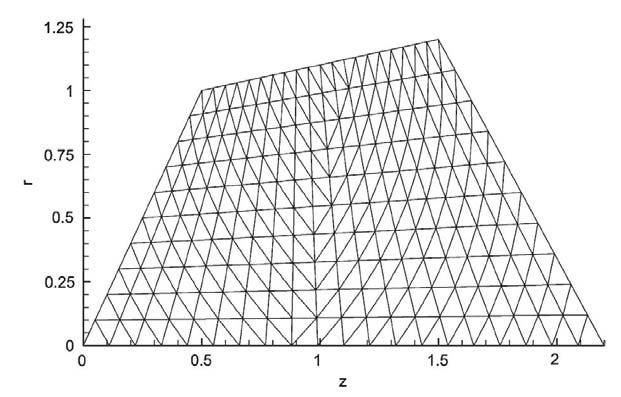4 8 ( θ ϕ) solid control angles. The calculated heat flux along the side wall from (0.5.0) to (.5.) is plotted in Figure 7.