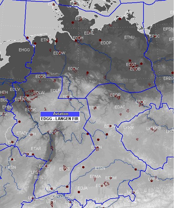 Duties and responsibilities of Advisory Centre Frankfurt Airspace: SIGMET Langen FIR SIGMET Rhein UIR Significant Weather Chart