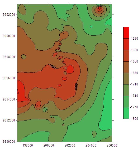 Geophysical mapping 7 Wanjohi 3. Contour maps (Figure 2). FIGURE 2: Gravity contour map of Longonot, Suswa and Olkaria showing the variation of the gravity anomalies in the area 4.