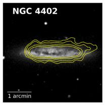 stage NGC4330, NGC 4402, NGC4522 Past ram pressure stage NGC4569 M49