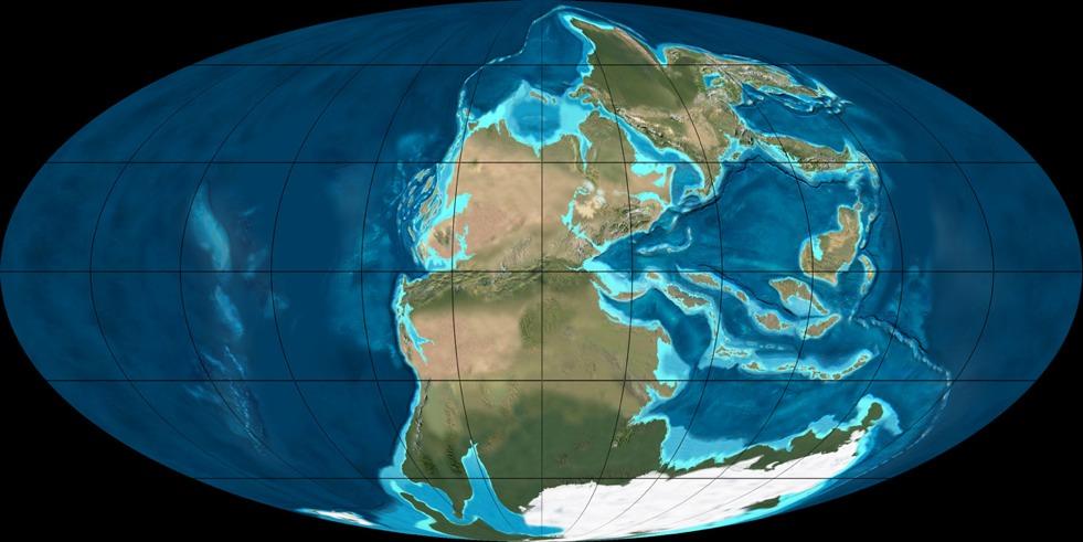 Proterozoic period 1 Billion years ago The continents come together and break-up several